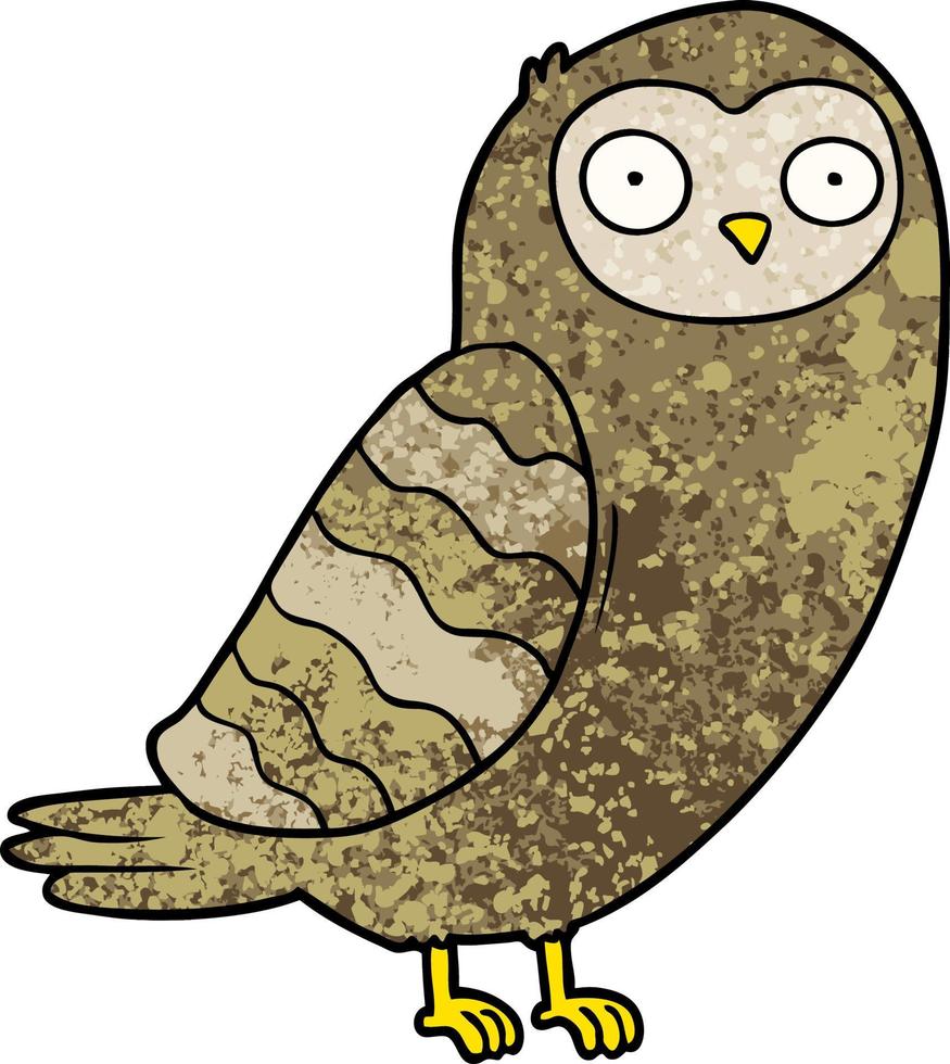 cartoon owl character vector