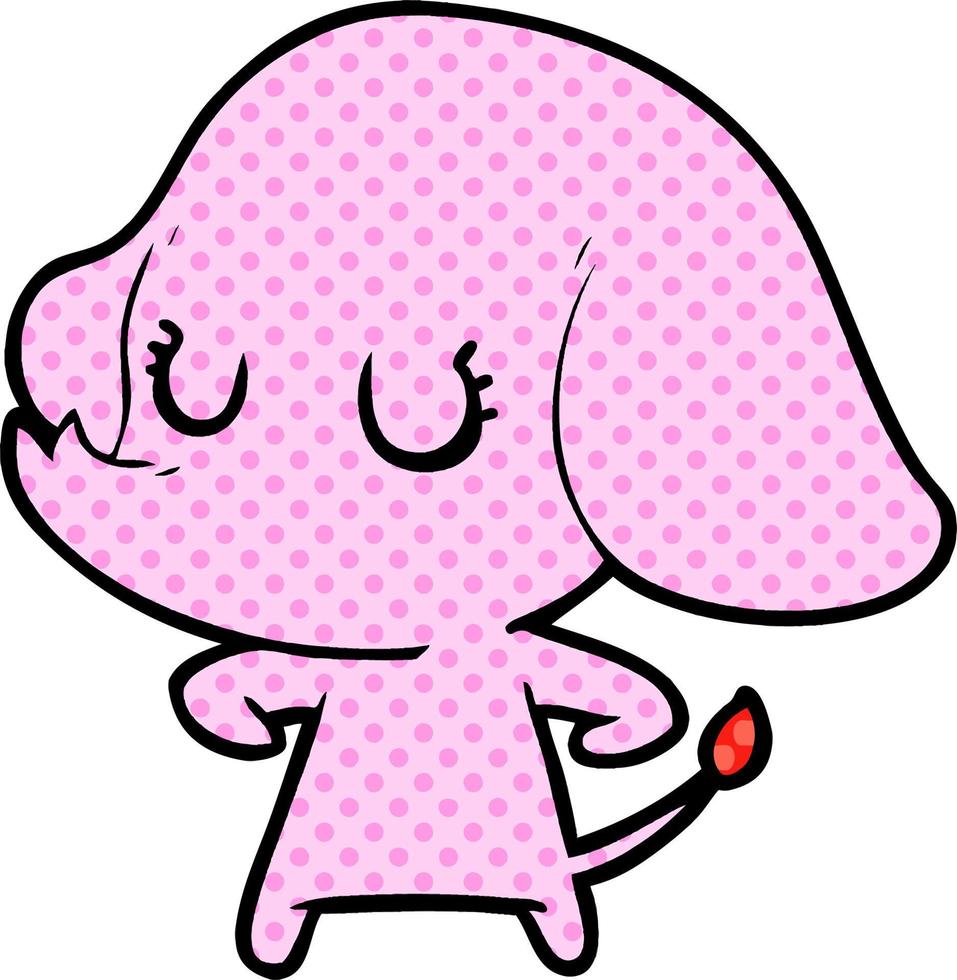 cute cartoon elephant vector