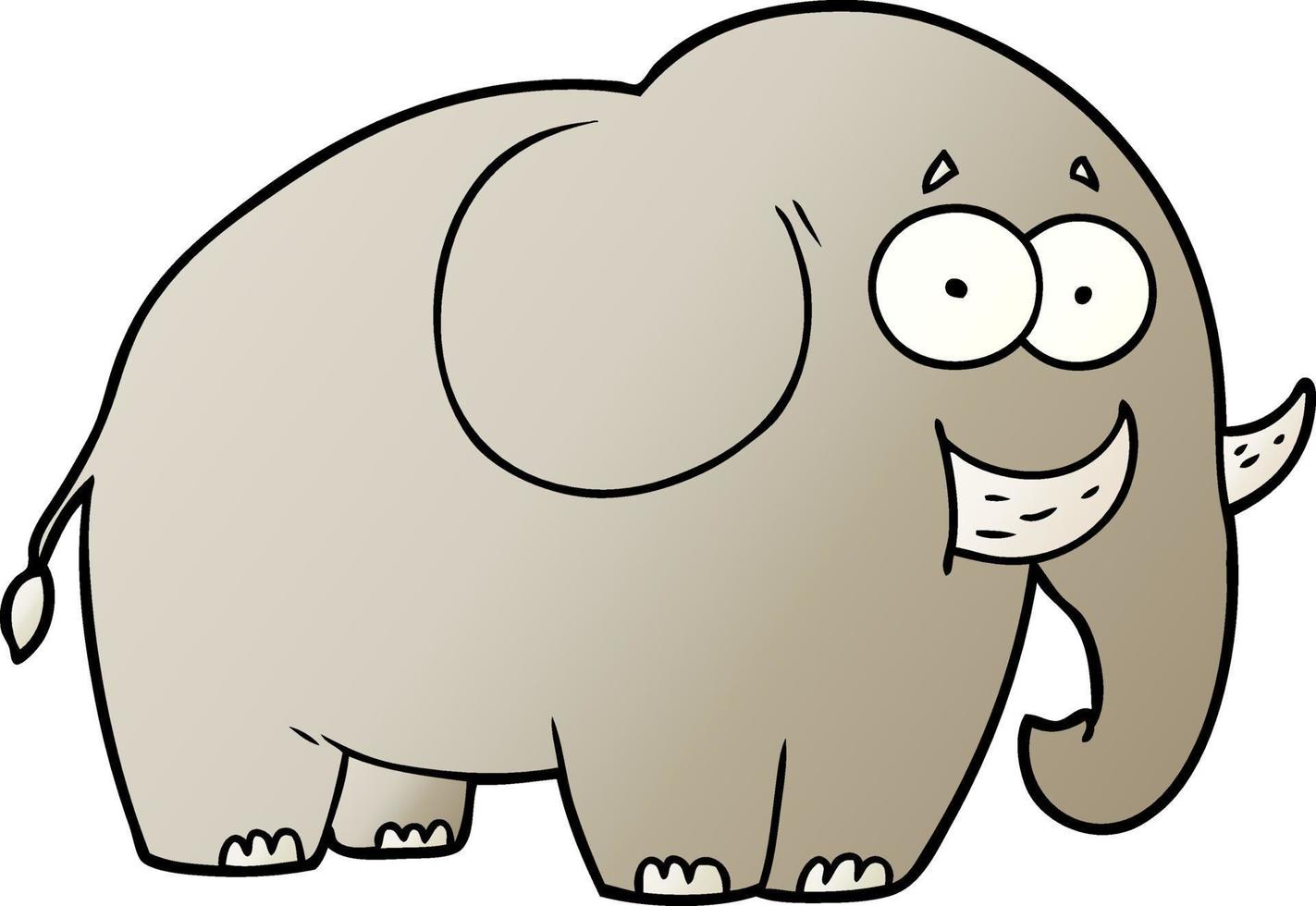 cartoon elephant character vector