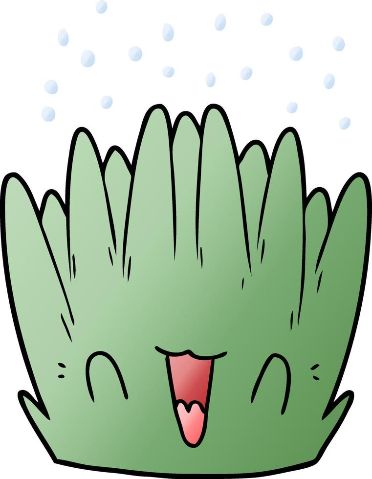 cartoon sea plant vector