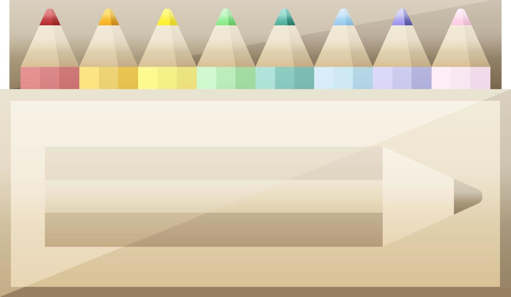 paquete de lápices de colores gráfico vector ilustración icono