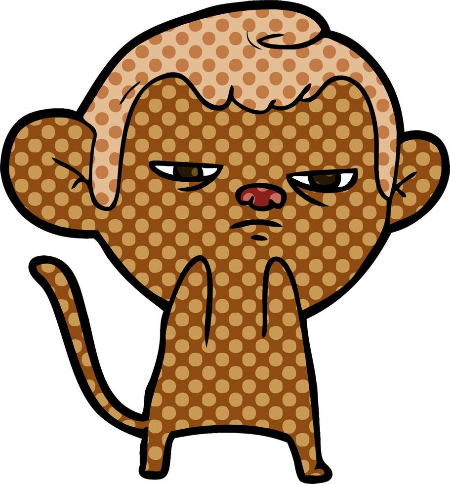 cartoon monkey character vector