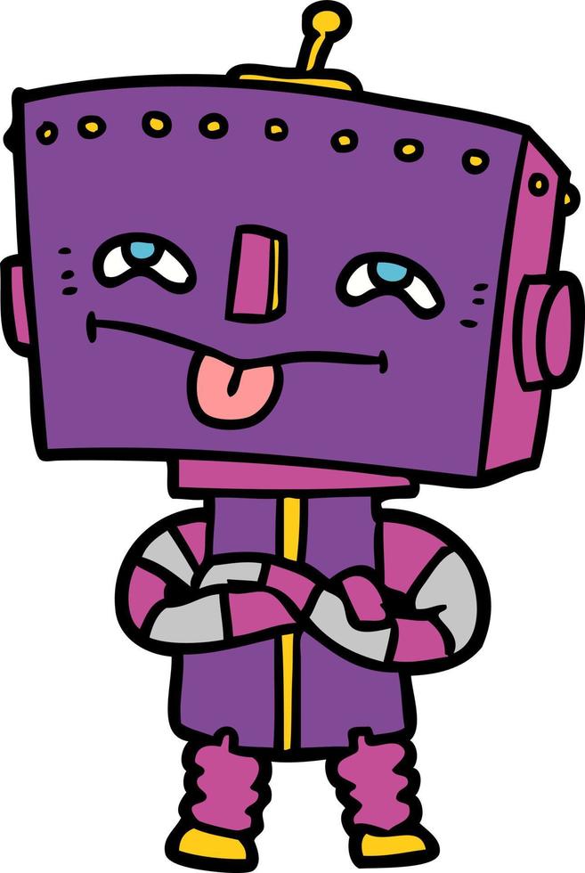 robot de dibujos animados de vector