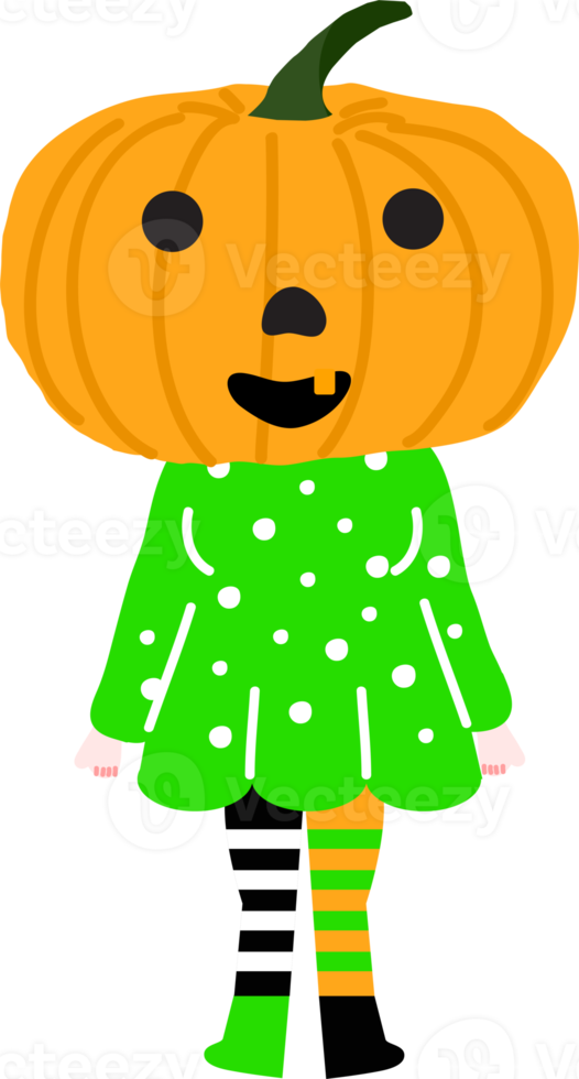 Halloween holiday cartoon character. Cute kids in costumes of witch, mummy, pirate, skeleton and black cat. Ghosts and ghost pumpkins. png