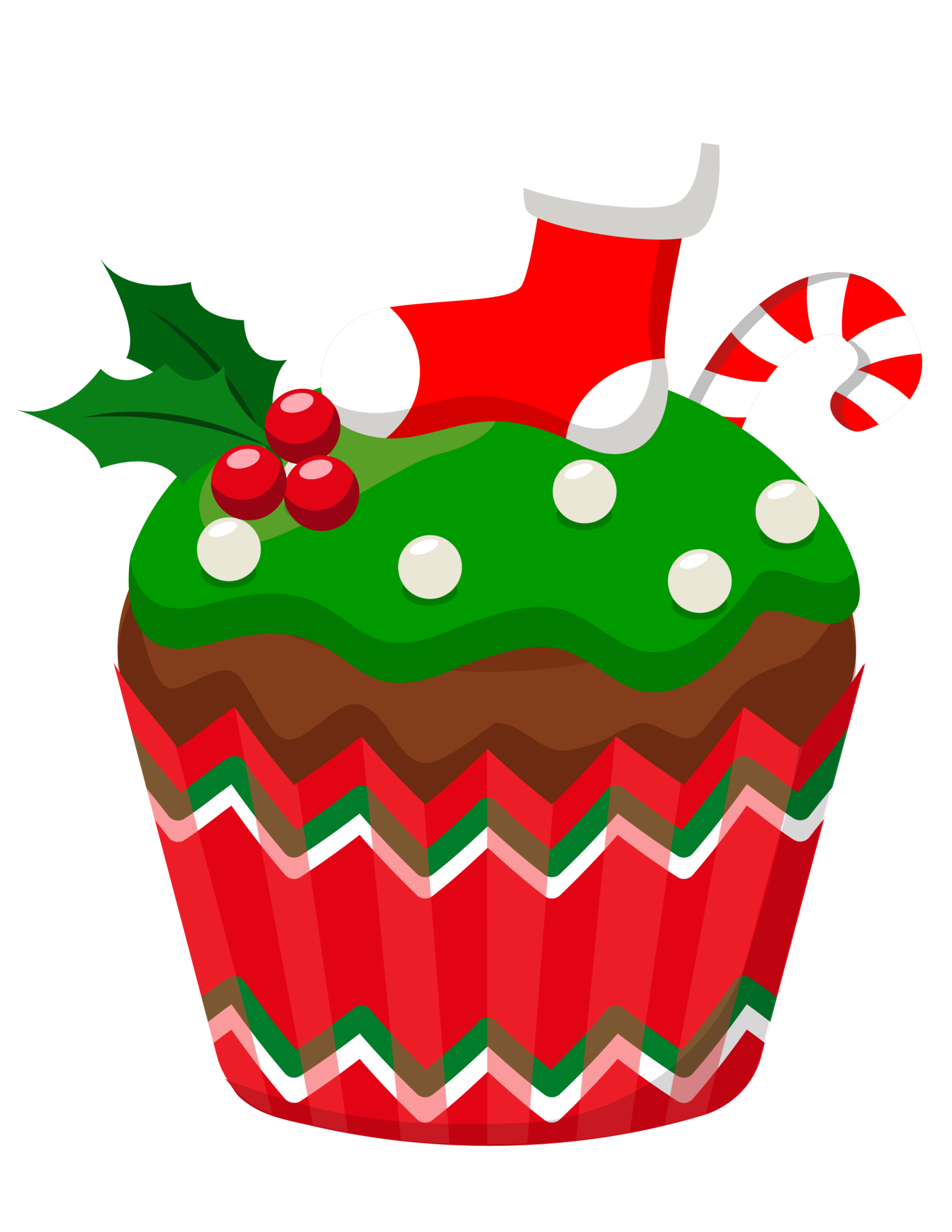 cupcake with red candle 12414415 PNG