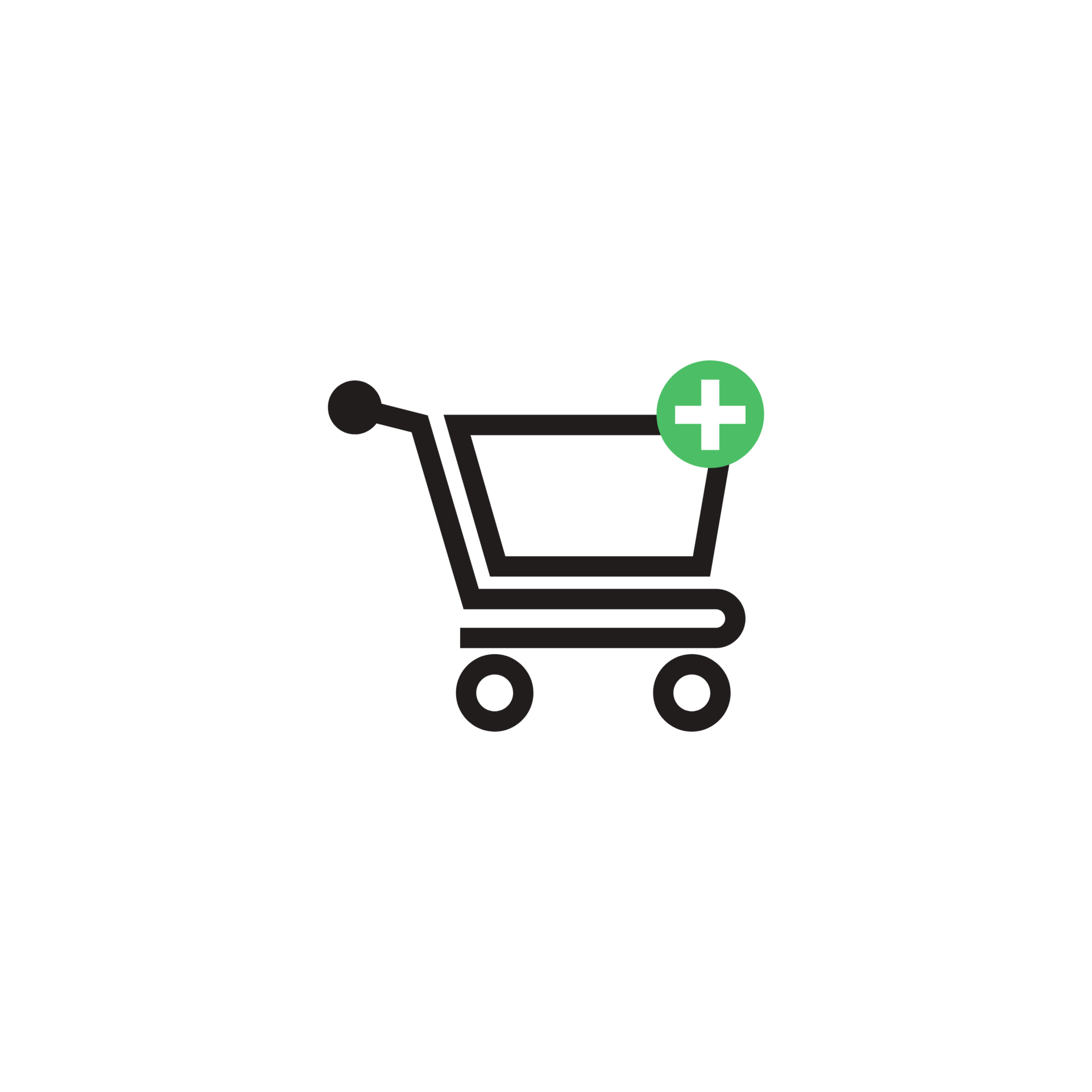 shopping cart icon png white