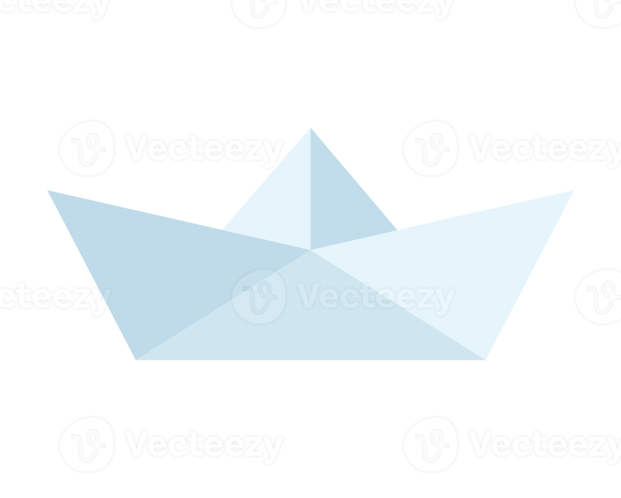 illustrazione della barca di carta png