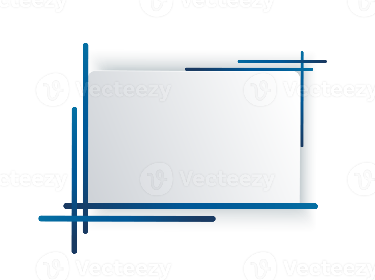 blue frame template illustration png