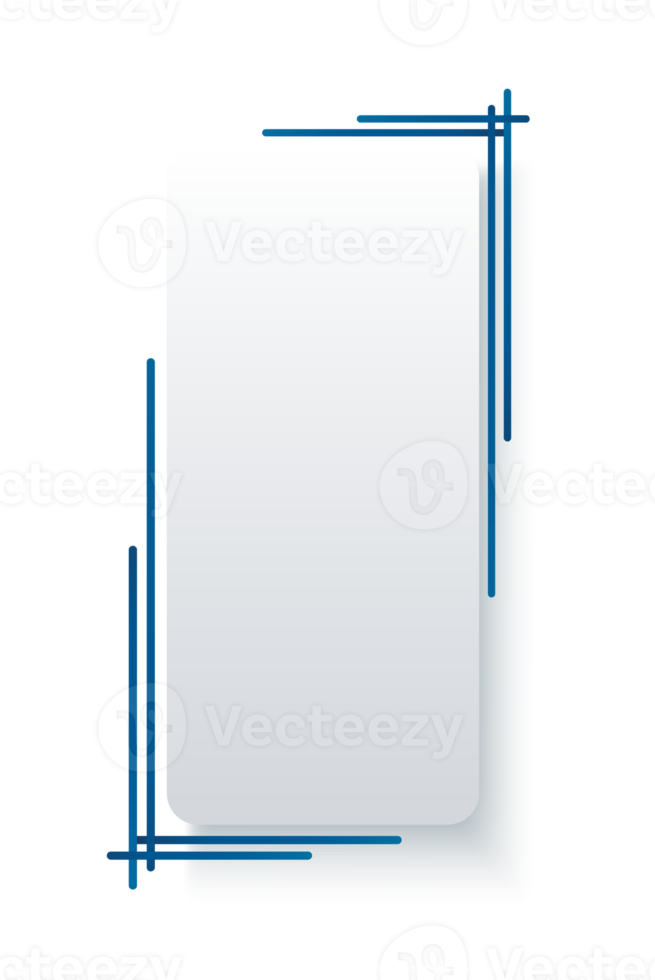 blue frame template illustration png
