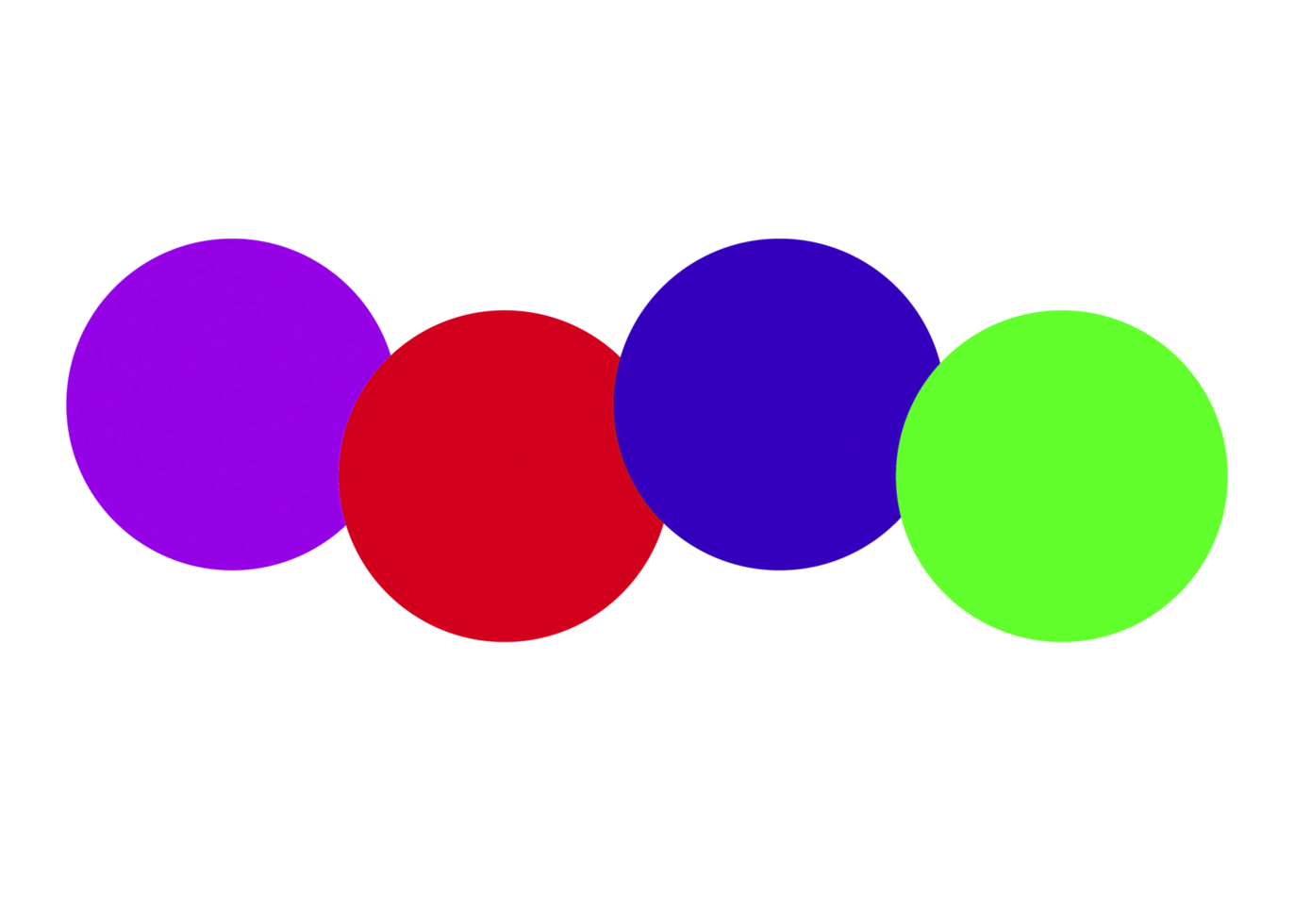 modèle d'infographie d'objet coloré en quatre étapes. png