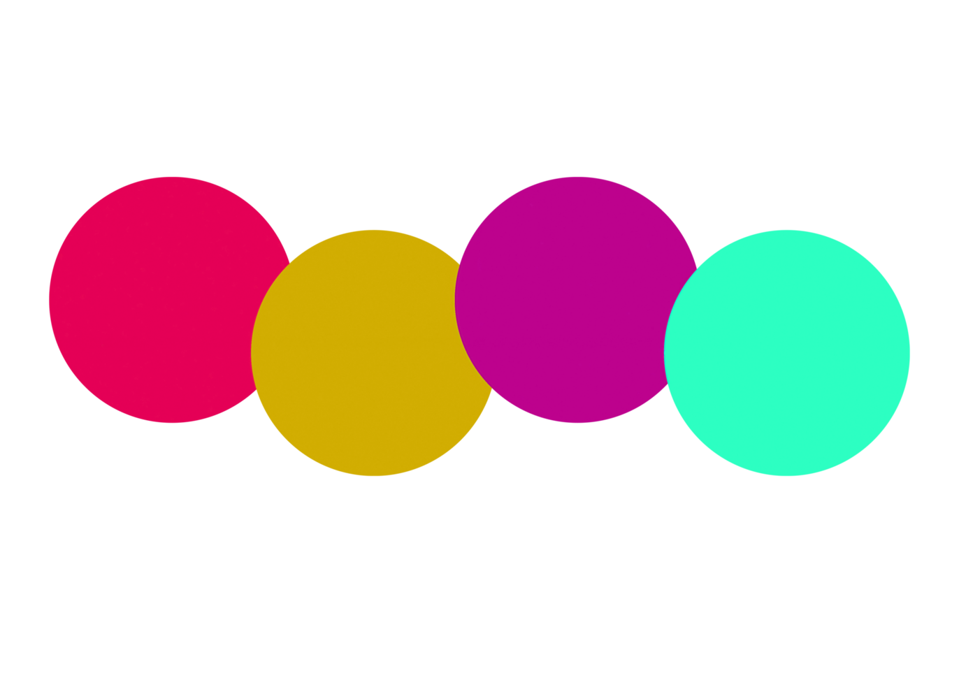 Four steps colorful object infographic template. png