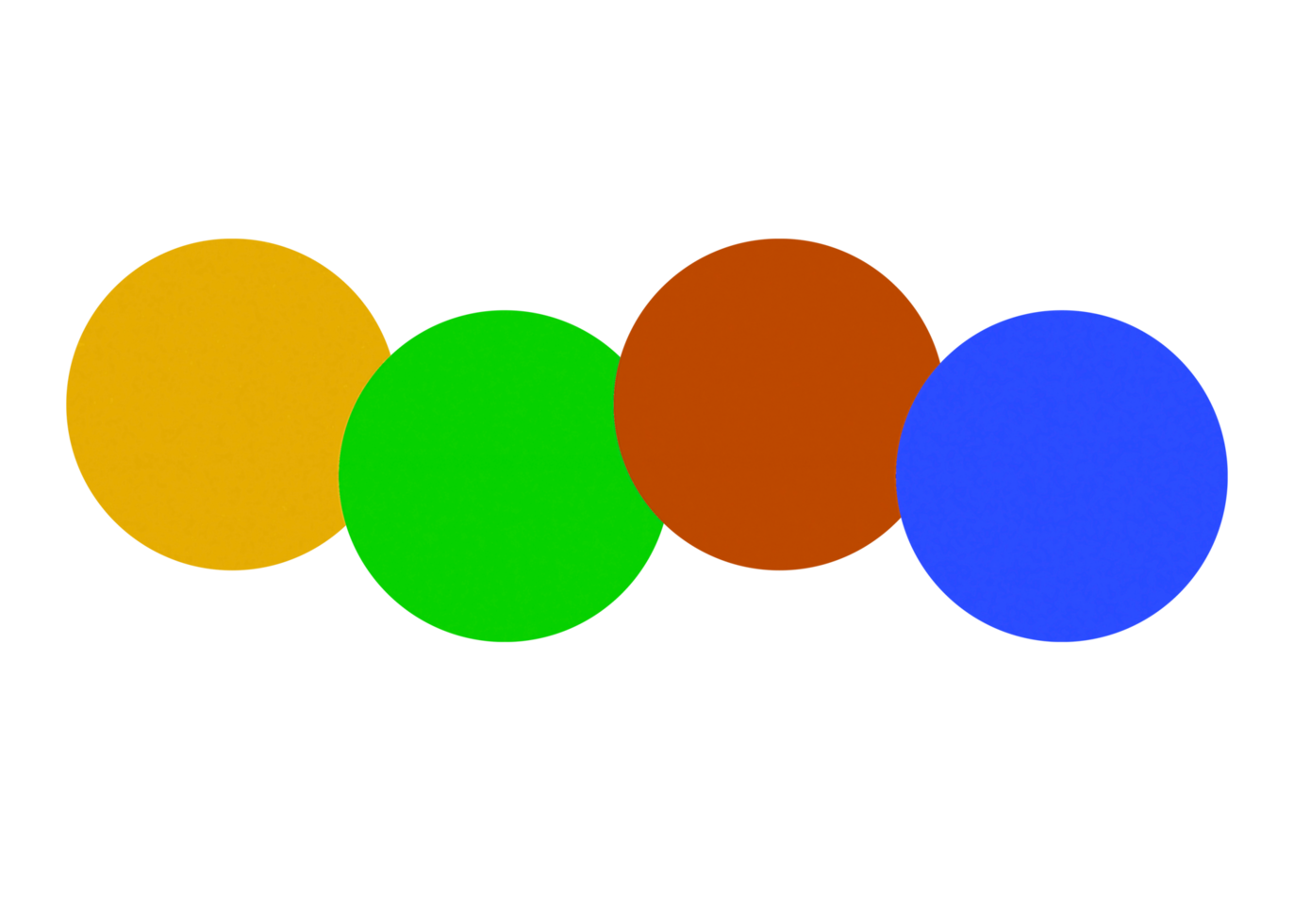 Four steps colorful object infographic template. png