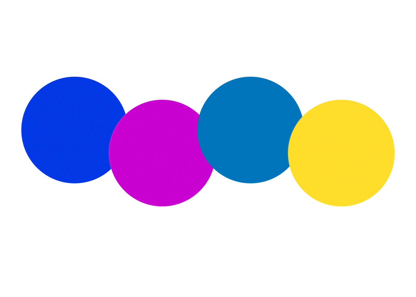 Four steps colorful object infographic template. png