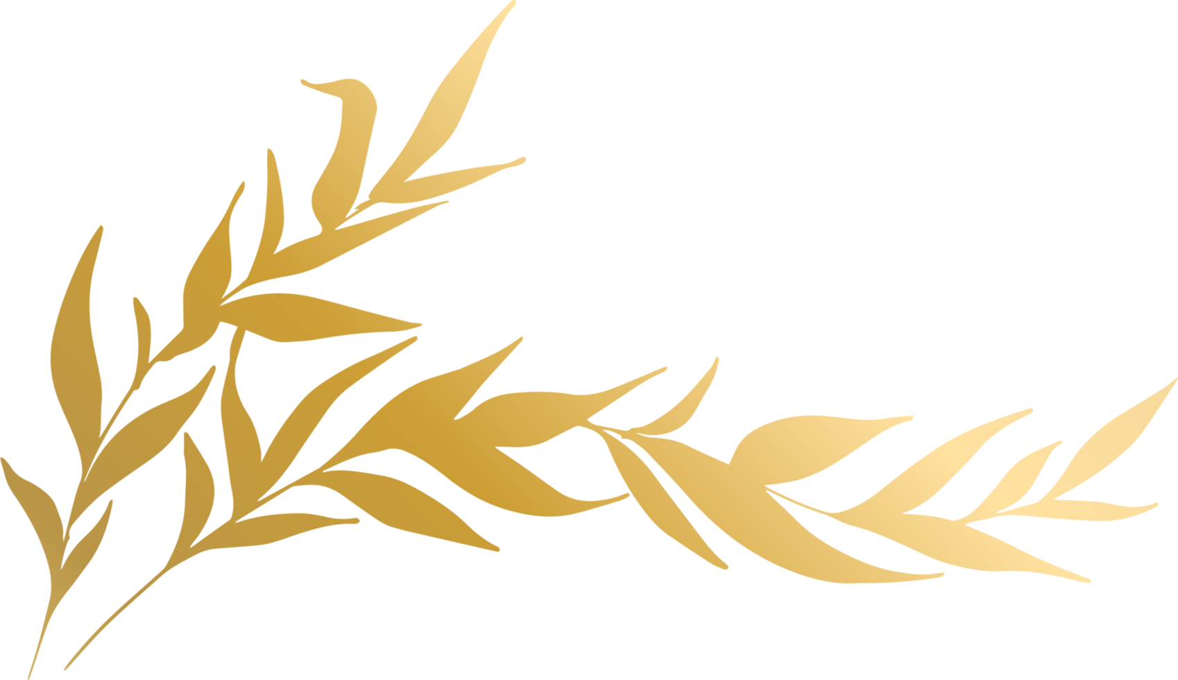 Free Gold Leaf Illustration 12414911 PNG with Transparent Background