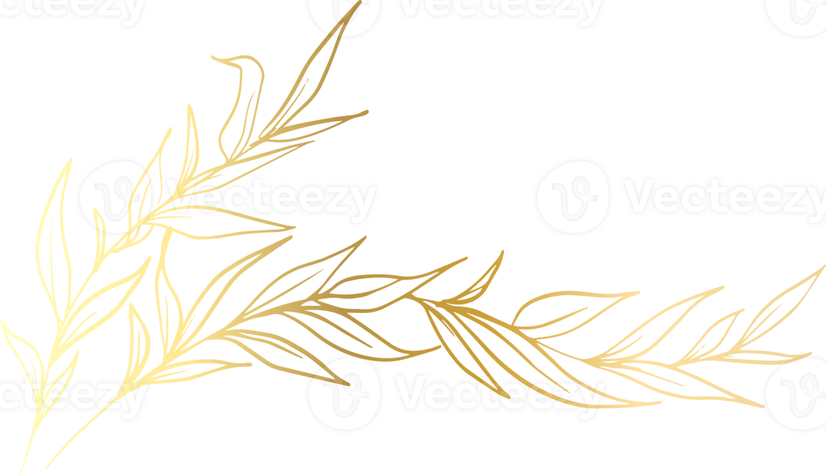 Gold Leaf Line png