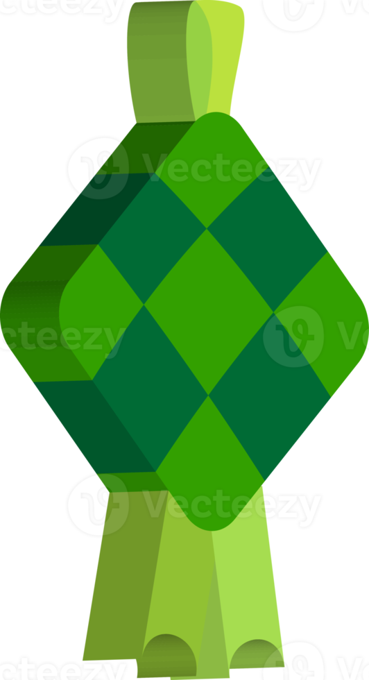 3d style ramadan islamic traditional ketupat element icon png