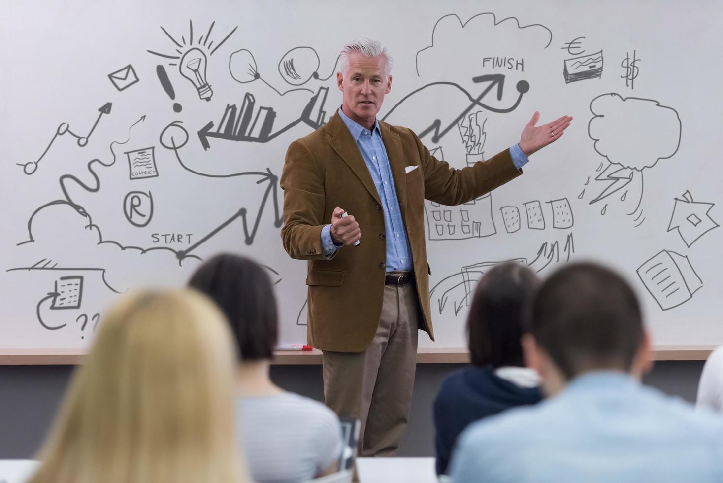 portrait of handsome teacher photo