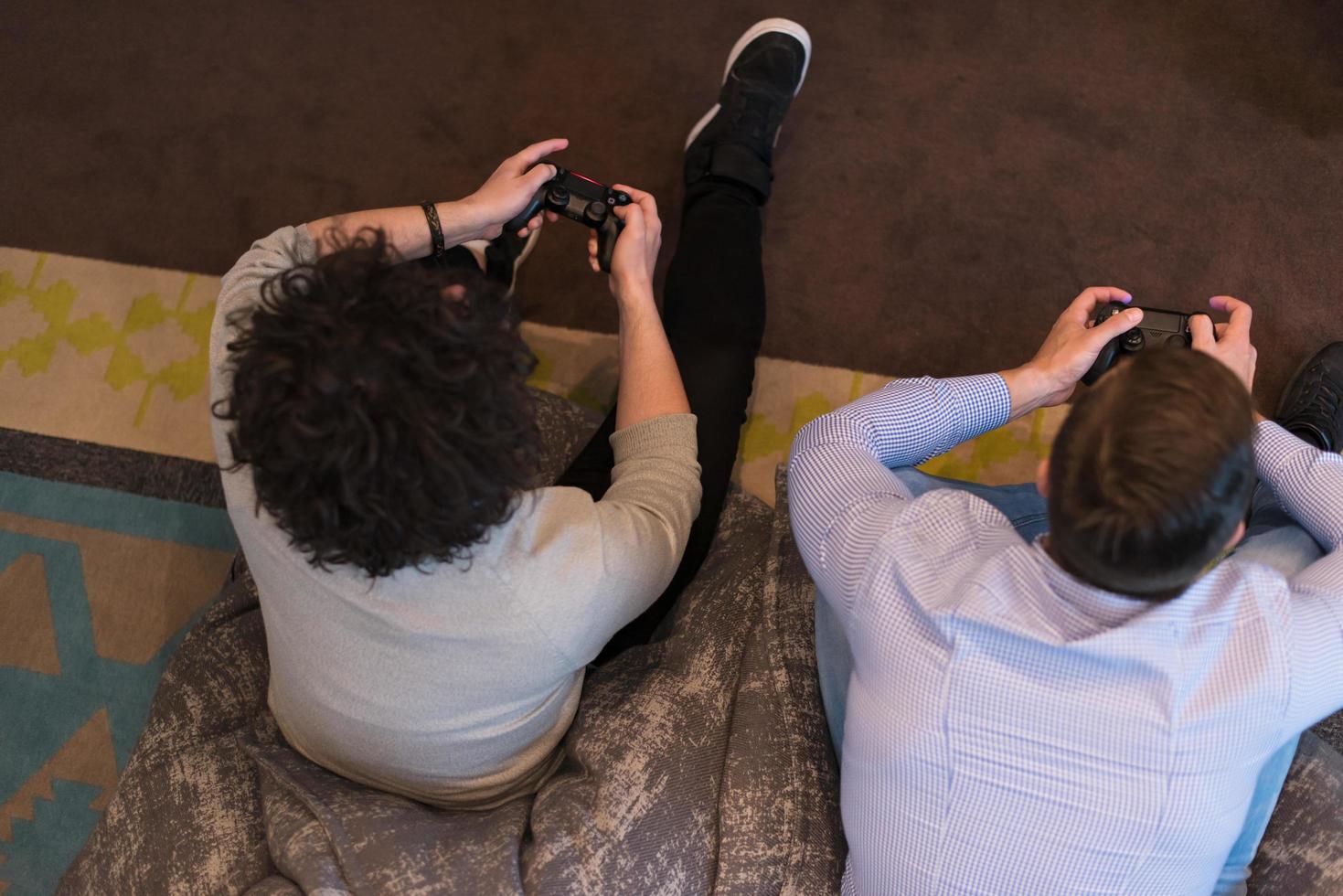 startup Office Workers Playing computer games photo