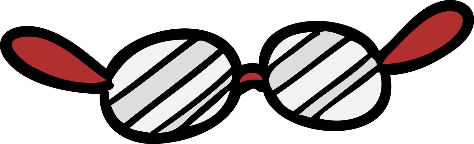 icono de gafas de dibujos animados vector