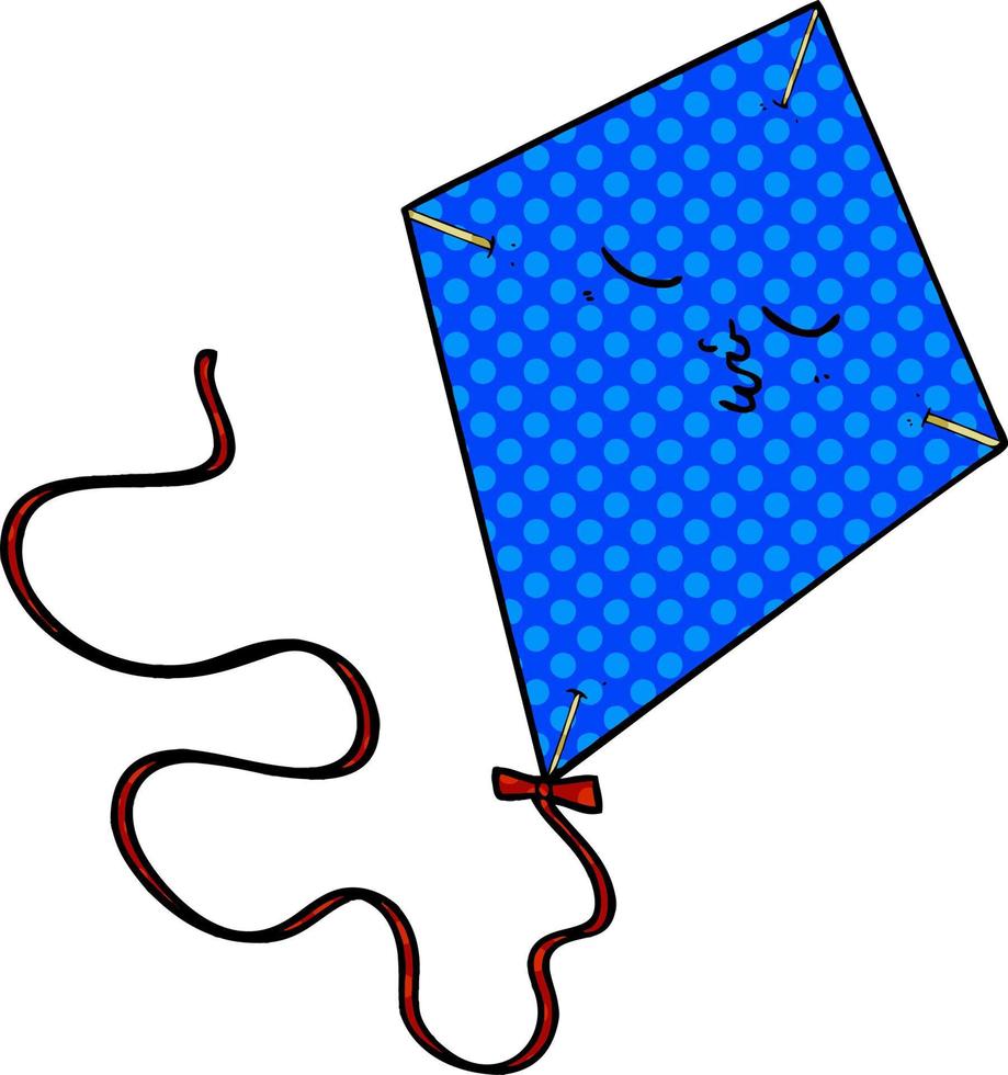 cartoon kite character vector