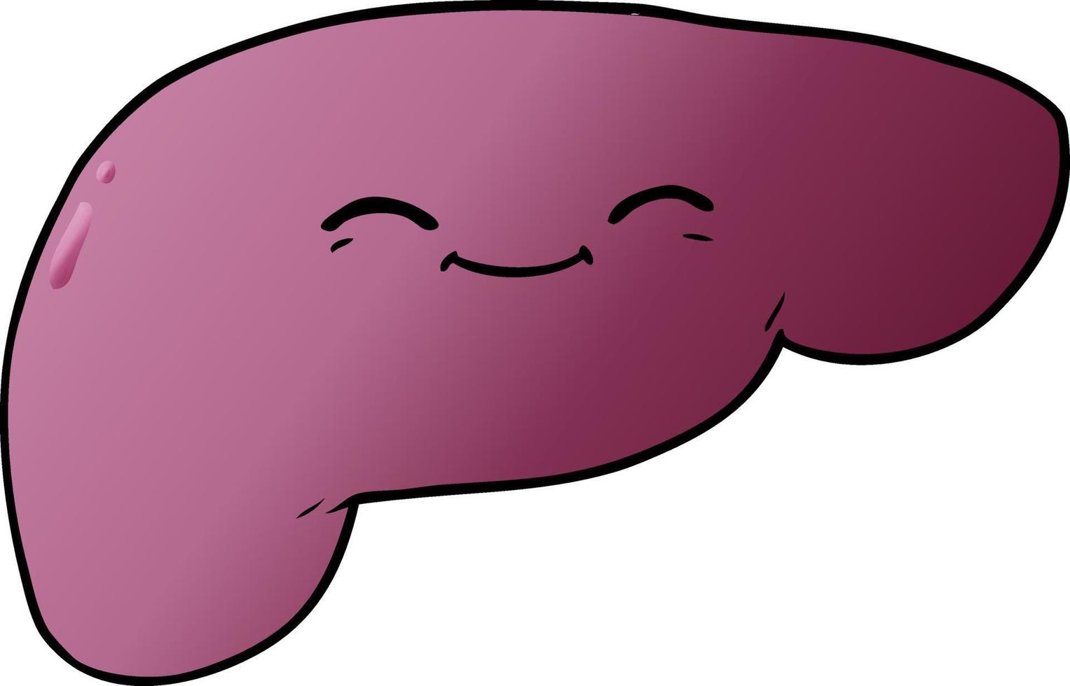 cartoon liver character vector