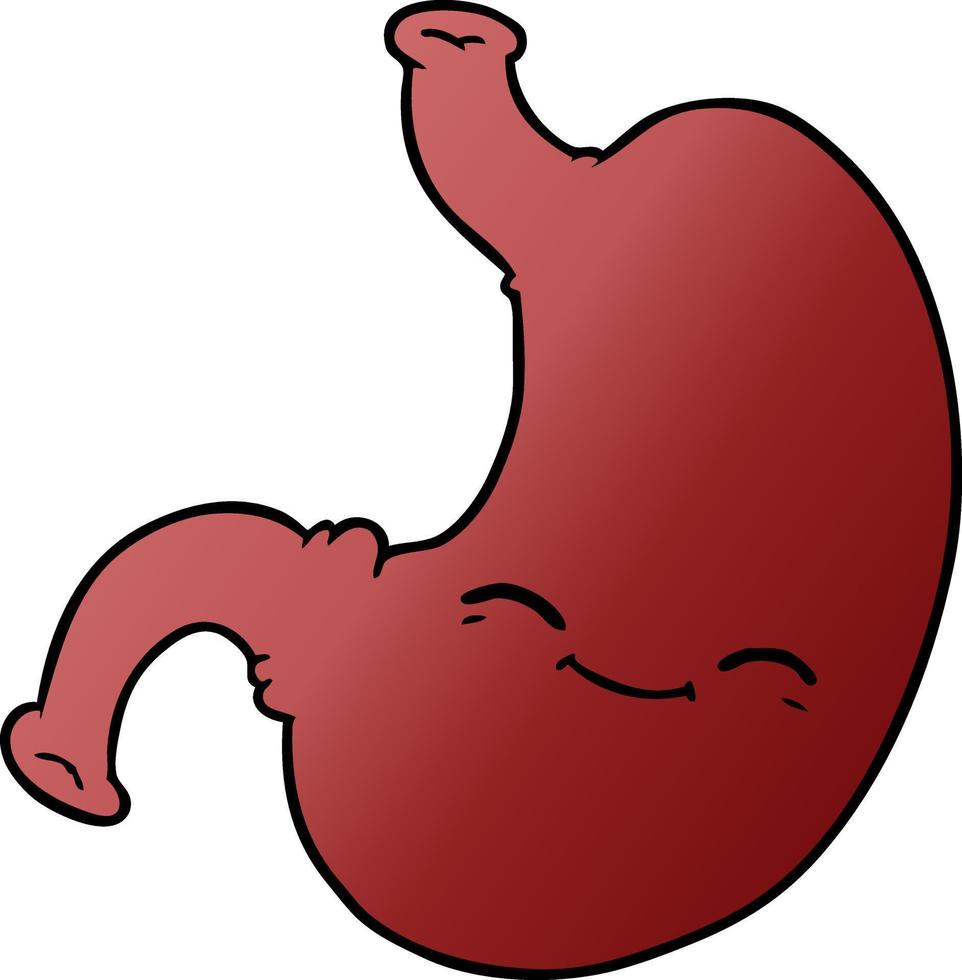 vector cartoon stomach