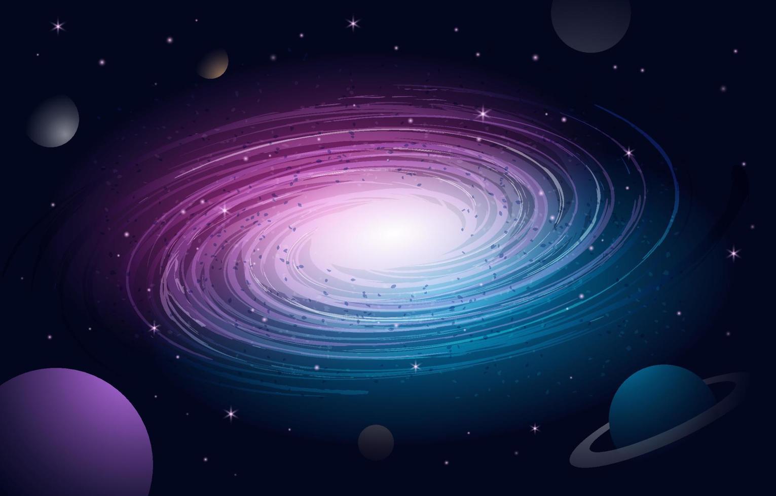 Milky Way Galaxy Background vector