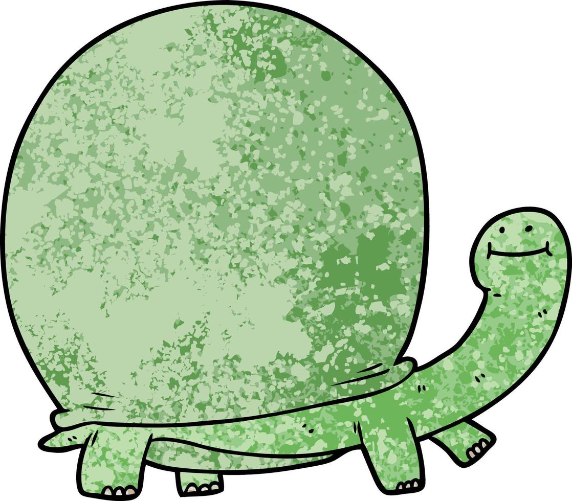 personaje de tortuga de dibujos animados vector