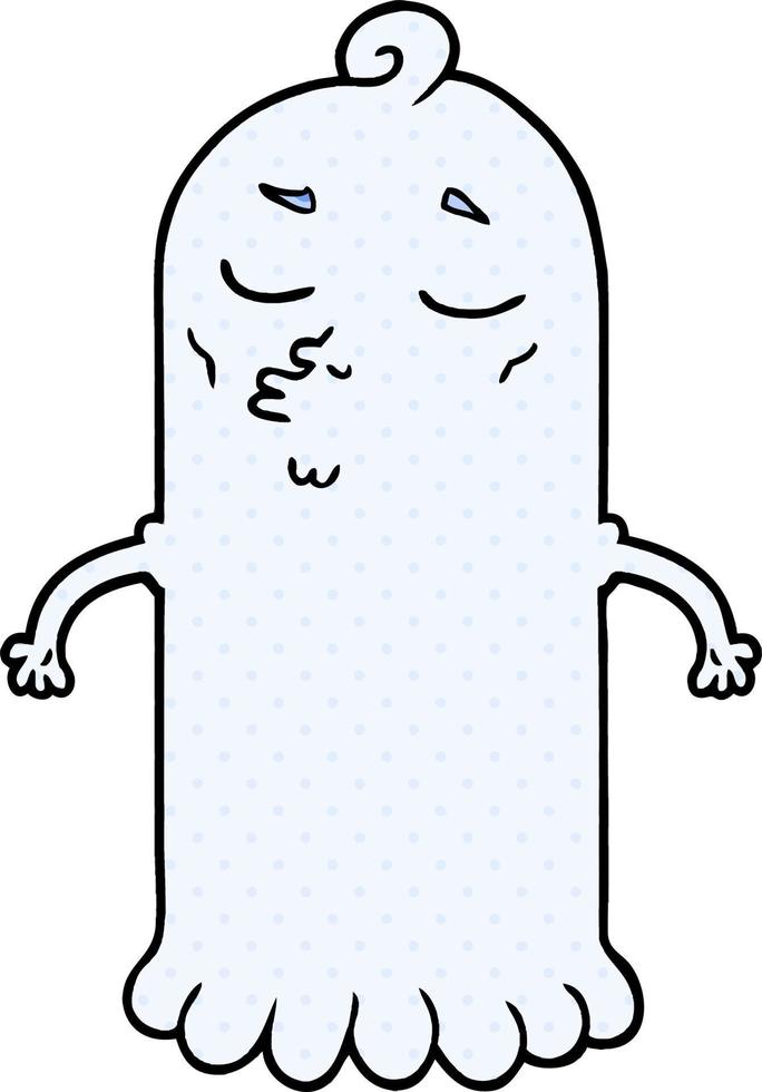 cartoon ghost character vector