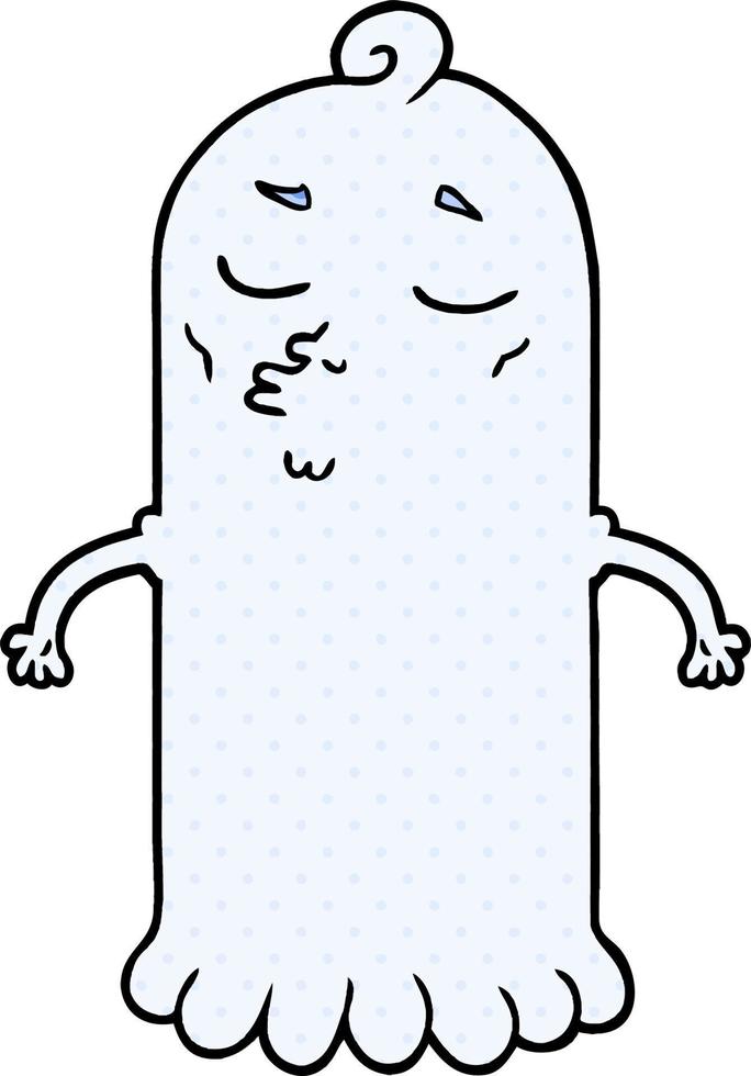 personaje fantasma de dibujos animados vector