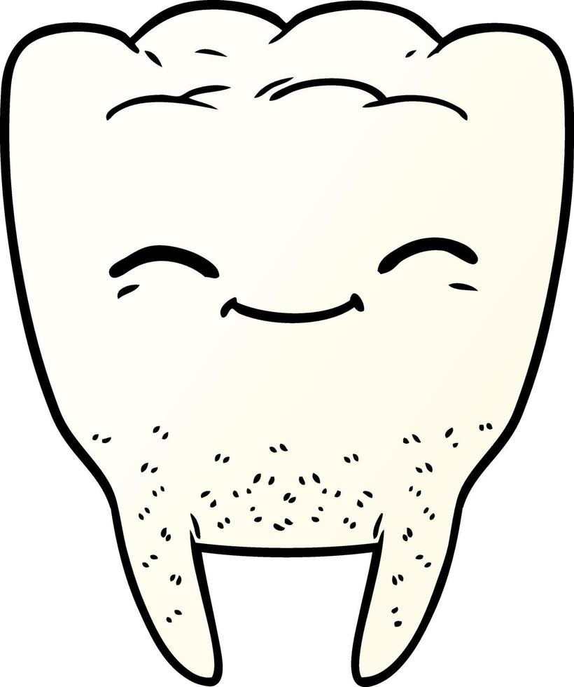 personaje de dibujos animados de dientes vector