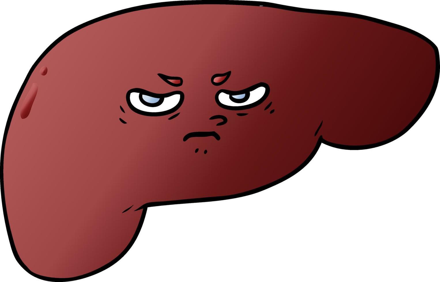 cartoon liver character vector