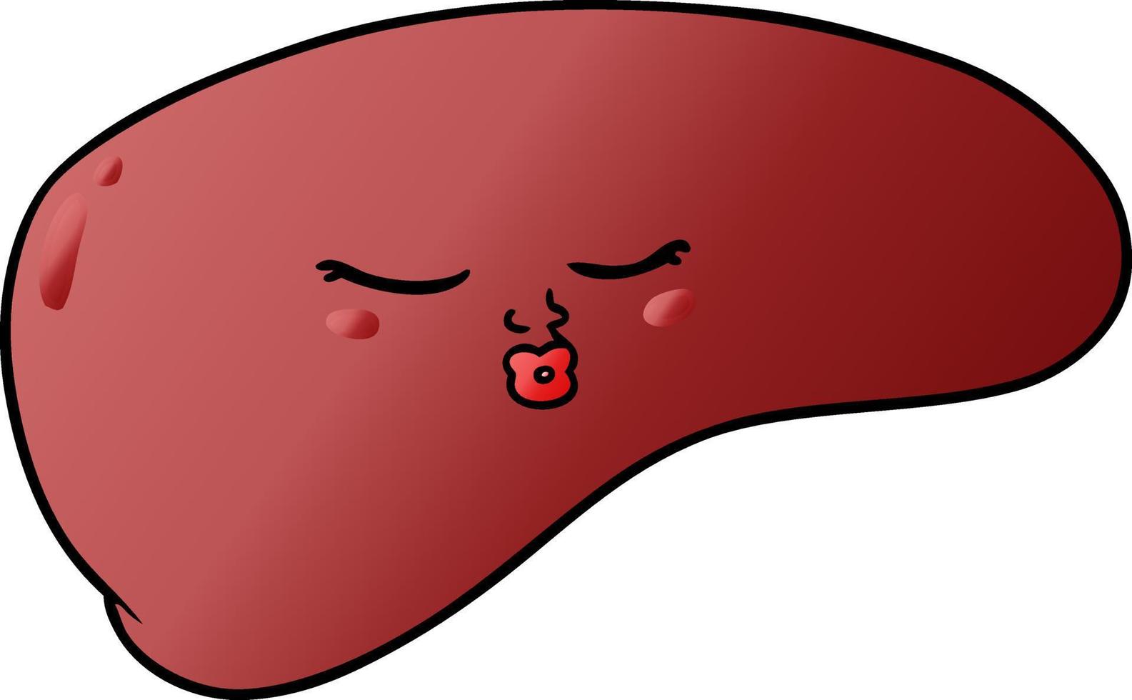 cartoon liver character vector
