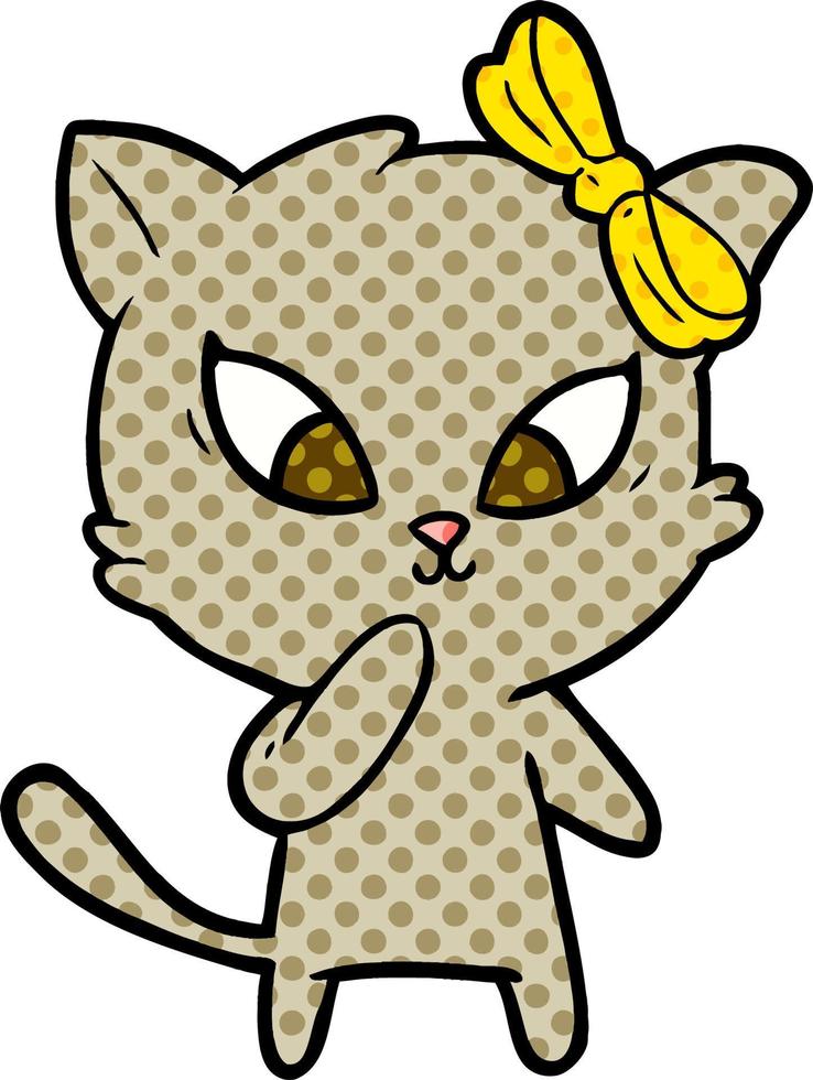 cartoon cat character vector