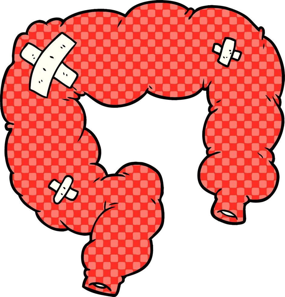 vector cartoon colon