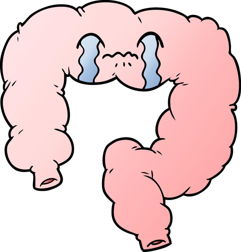 vector cartoon colon