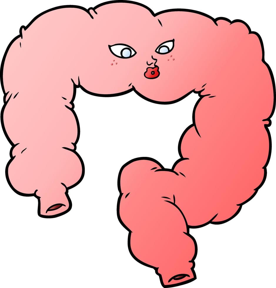 vector cartoon colon
