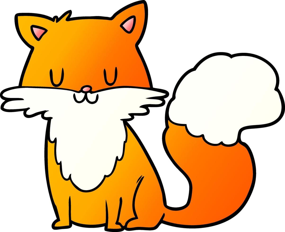 cartoon fox character vector