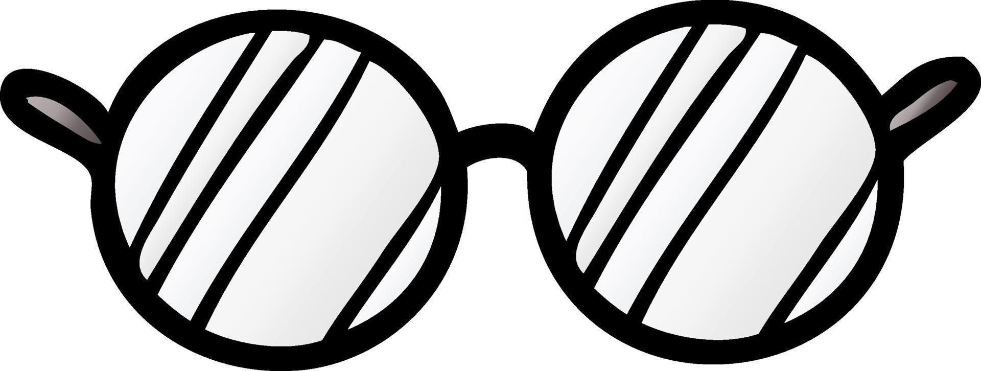 cartoon spectacles icon vector