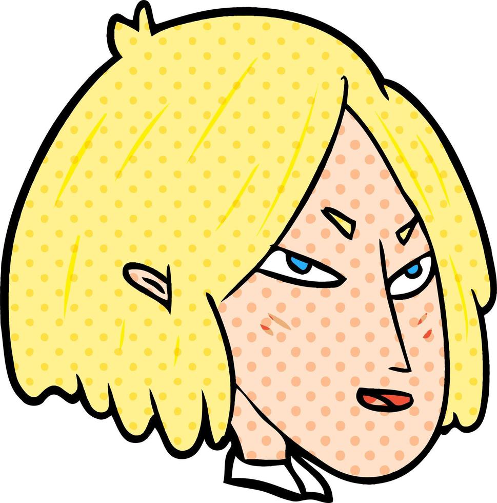 Cartoon vector woman