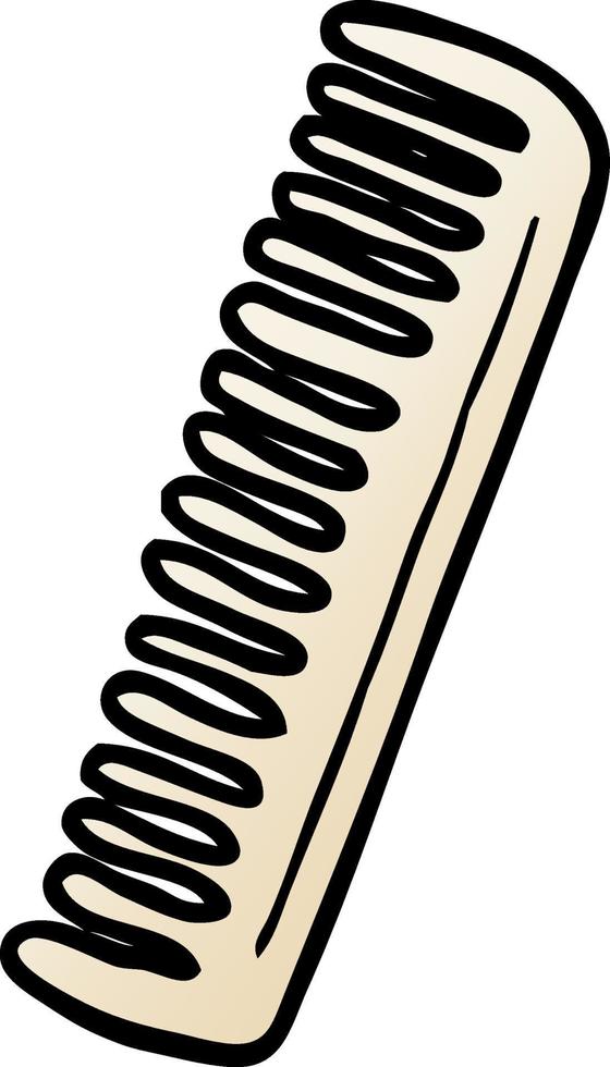 cartoon comb icon vector