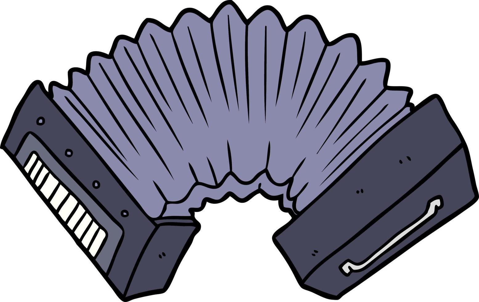 cartoon accordion icon vector
