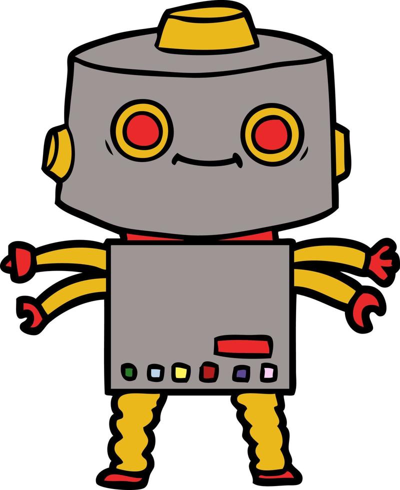 cartoon robot character vector