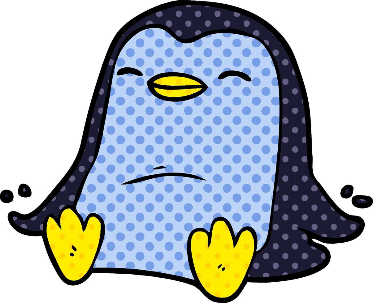 cartoon penguin character vector