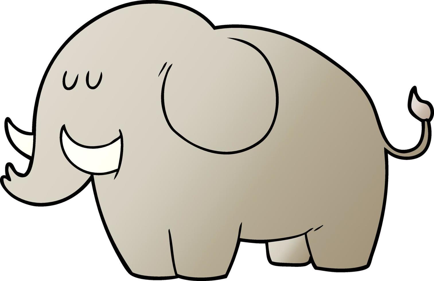 cartoon elephant character vector