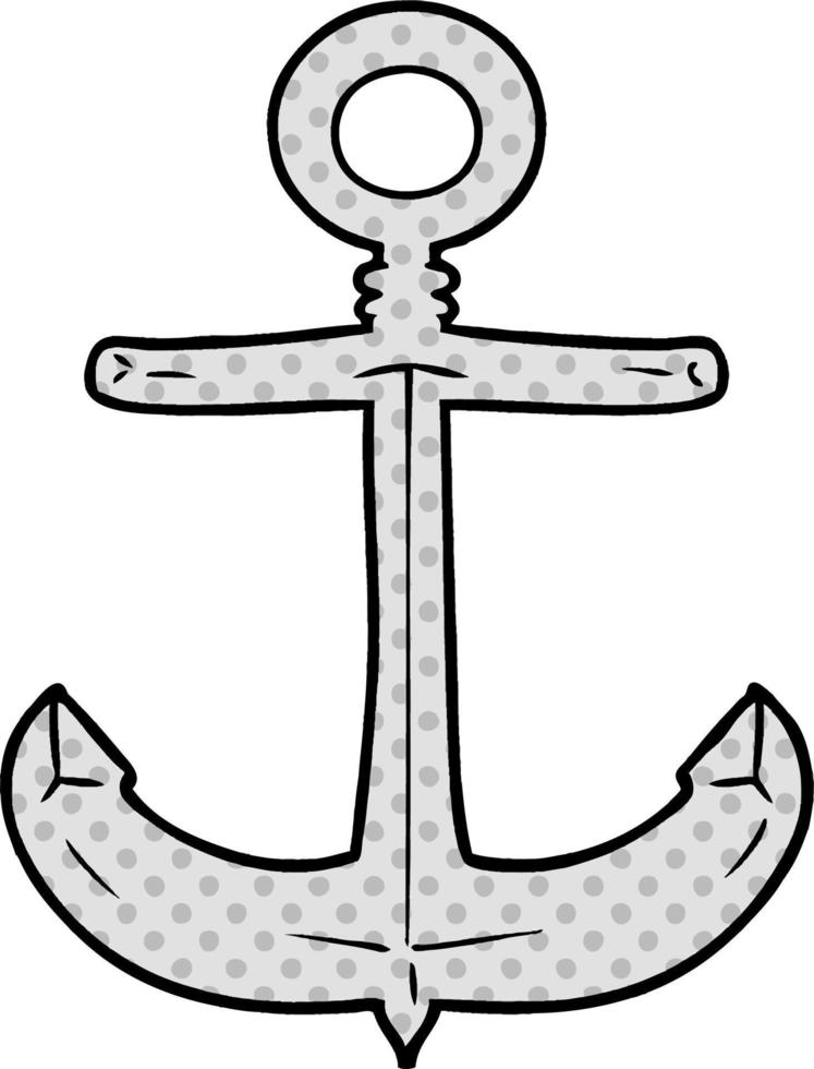 cartoon anchor icon vector