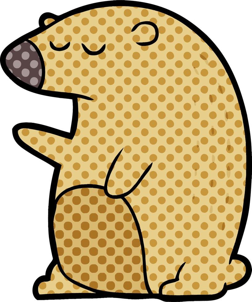 cartoon bear character vector