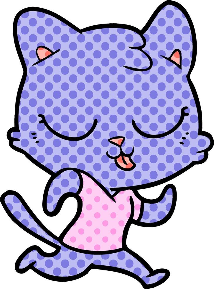 cartoon cat character vector