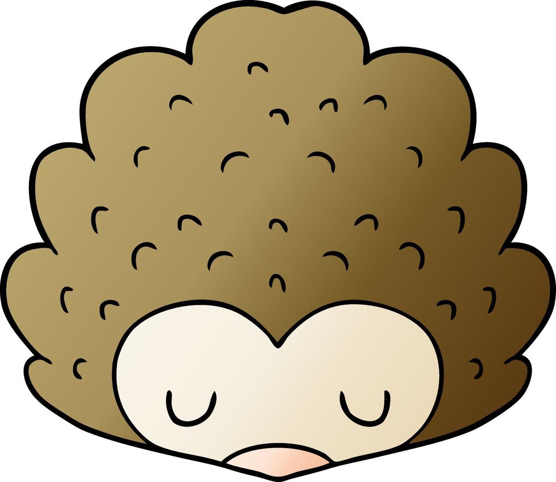 cartoon hedgehog character vector