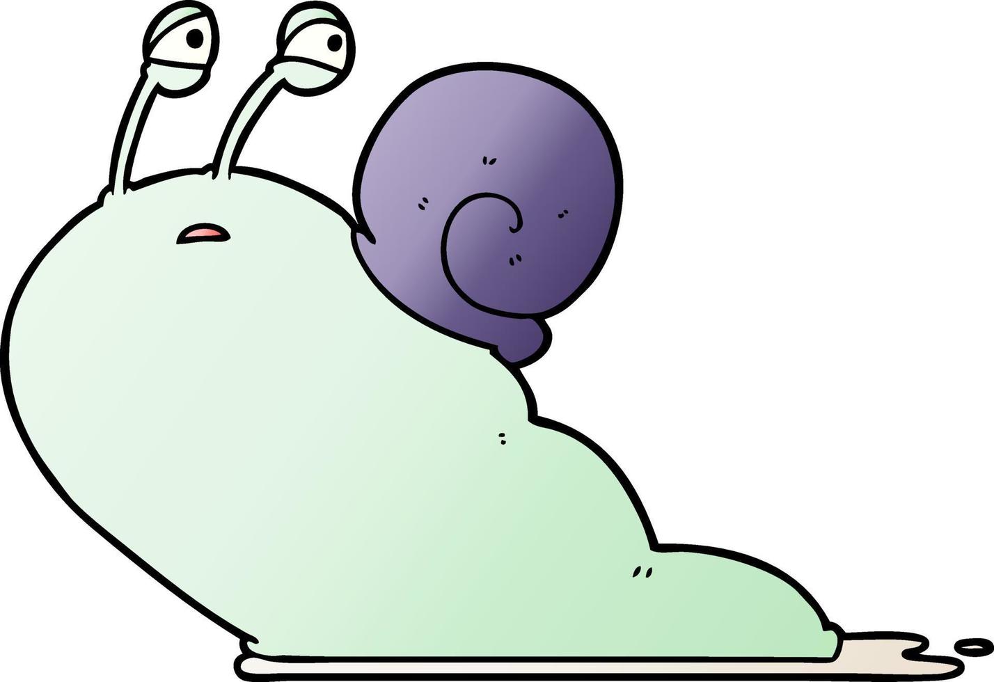 cartoon slug character vector